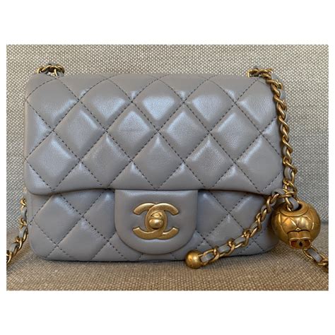 chanel light grey bag|chanel 22 mini price.